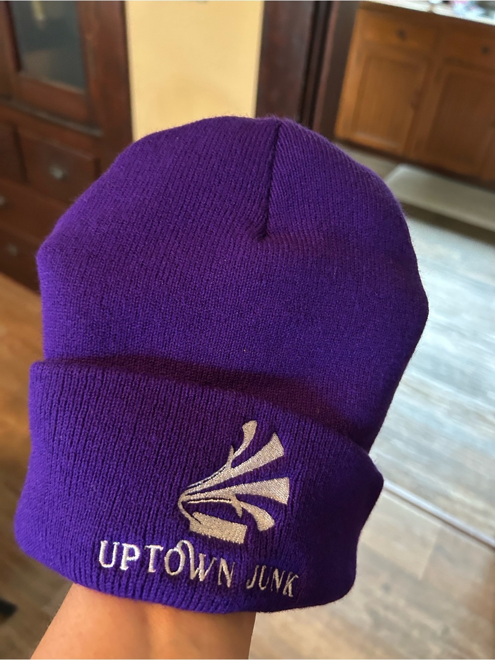 Uptown Junk Purple Cuffed Beanie